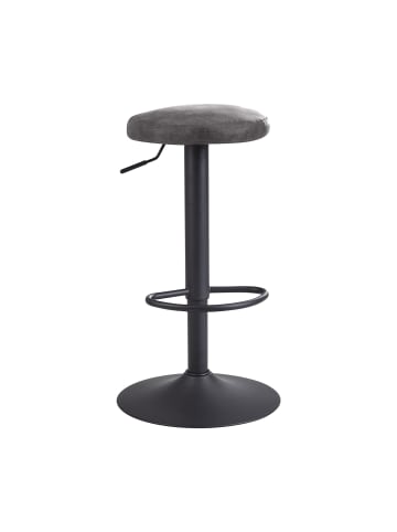 Barstuhl in Grau / Stoff / 40x40x79