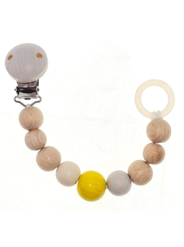 Schnullerkette "nature/gelb" 