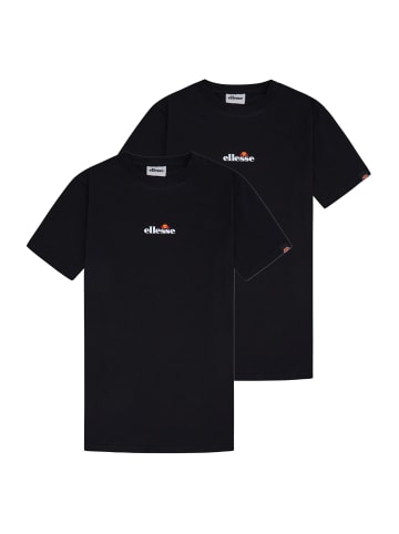 T-Shirt 2er Pack in Schwarz