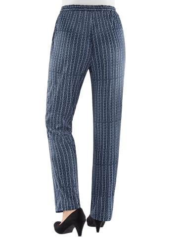 Jersey-Hose in marine-gestreift