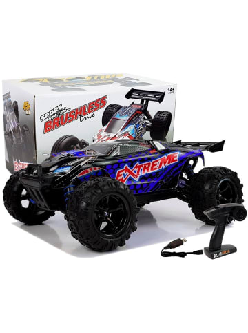 Ferngesteuertes Rallye-Auto 1:18 Blau ENOZE 9302E Geschwindigkeit 45 km/h