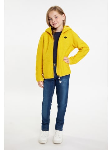 Mädels Blouson + Tagesrucksack - Set in Dunkelgelb Melange