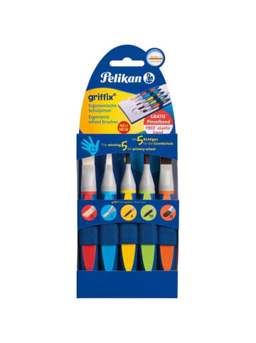 Pinsel-Set griffix Synthetik Packung mit 5 Stück Trägerkarte
