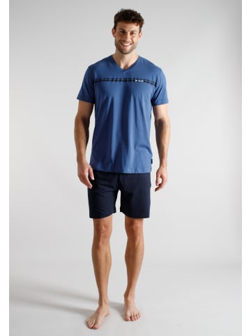 Shorty Maine in blau-mittel-uni