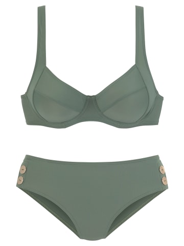 Bügel-Bikini in oliv