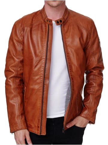 Lederjacke "19707" - in Cognac