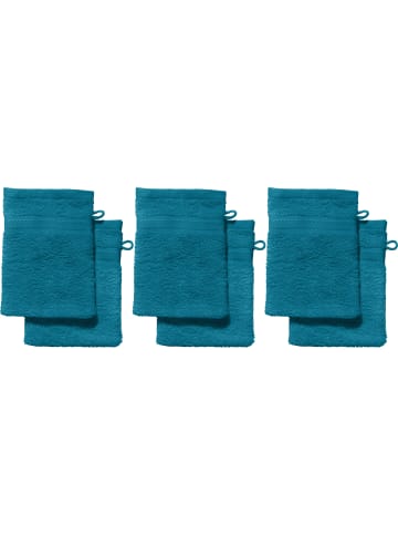 Frottier Waschhandschuh 6er-Pack Chicago in petrol