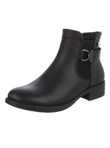 Stiefelette in Schwarz