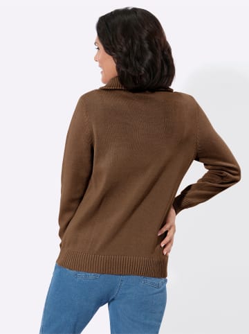 Troyer-Pullover in braun
