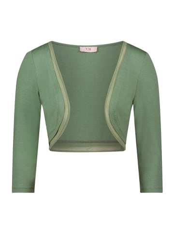 Bolero-Jacke figurbetont in Foggy Green