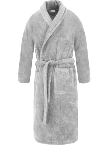 Unisex Baumwoll-Bademantel 450 g/m² Flee in Grau