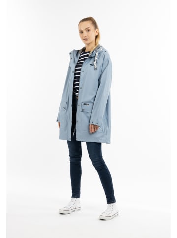 Damen Oversized Regenmantel in Hellblau-271
