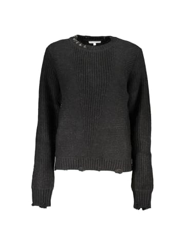 Schwarz Acryl Damen Pullover