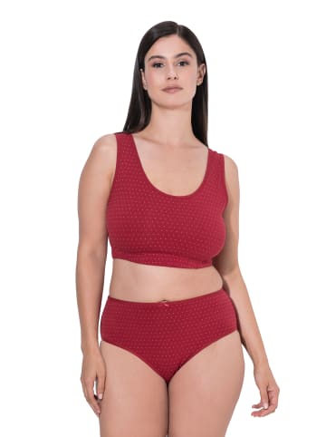 Bustier in dunkelrot