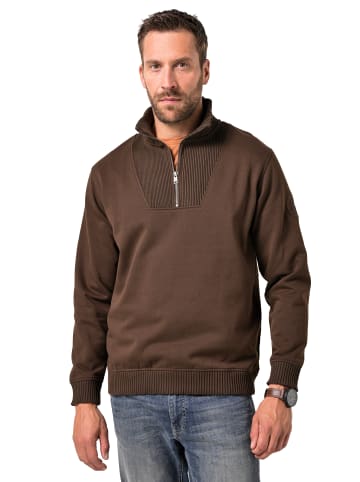 Sweatshirt in dunkelbraun