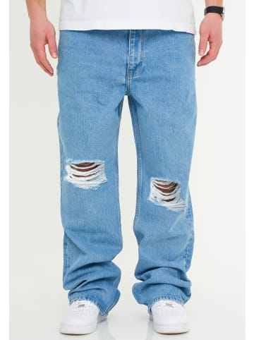 Jeans - DCPAPILON Lange Hose Ripped Loose-Fit Baggy in Light Blue