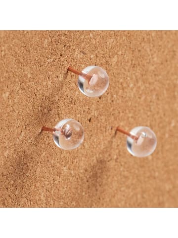 Pinnnadeln, 25 Stück in Transparent