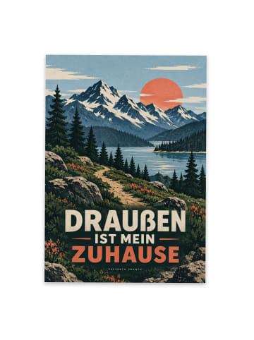Ansichtskarte Berglandschaft abenteuerlich Desi... in Weiß