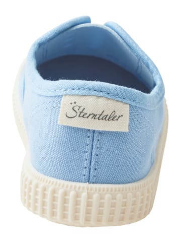 Sneaker uni in samtblau