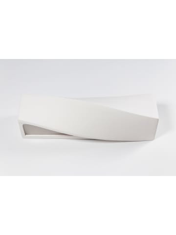 Wandleuchte "TAURUS" in weiss H 14cm