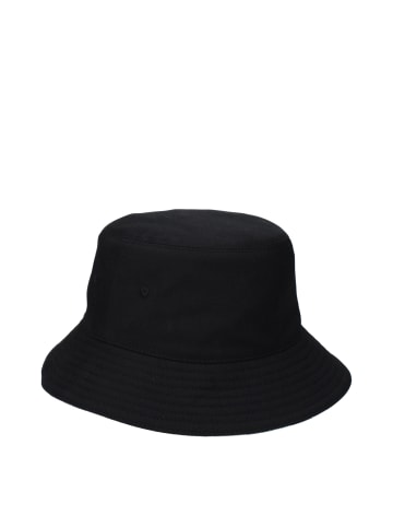 Schwarz Stoff Bucket Hut