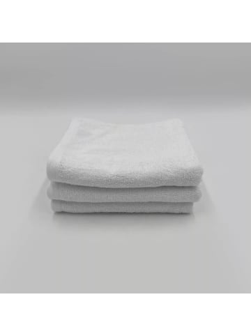 Weißes Handtuch in Hotelqualität aus 400GSM-Material, 50x100 cm