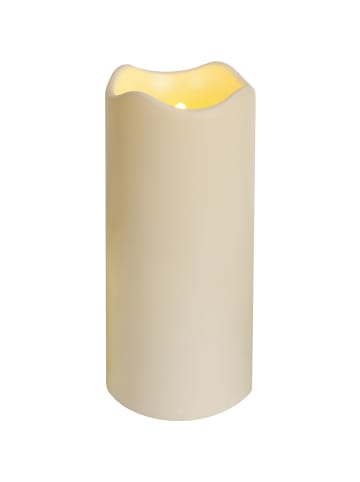 LED Stumpenkerze Paul, naturweiß, outdoor, 23cm