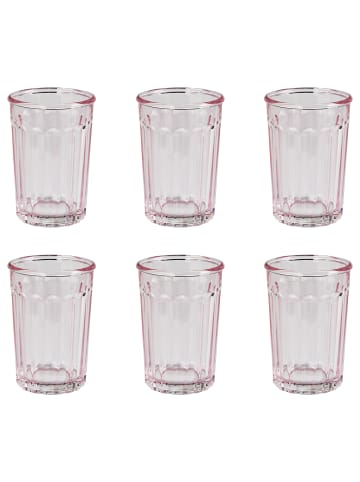 Butlers Trinkglas BARETTO 6er-Set in Rosa