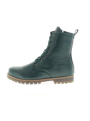 Schnürstiefeletten in Grün