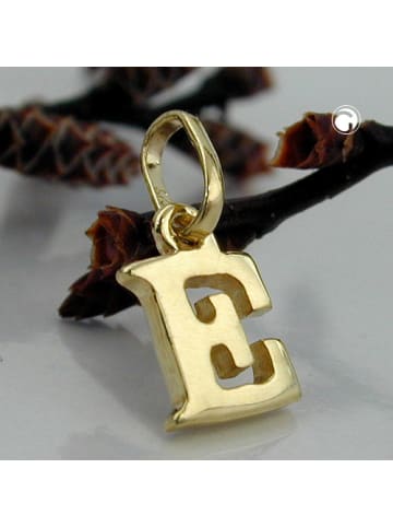 Anhänger 8x5,5mm 9Kt GOLD in gold