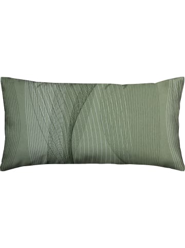 Edel Flanell Kissenbezug in jade-oliv