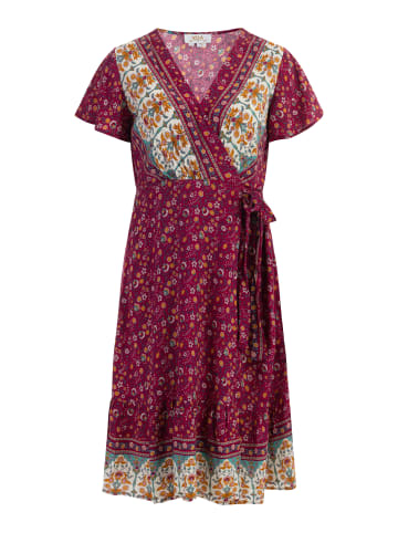 Damen Sommerkleid in Beere Pink Mehrfarbig
