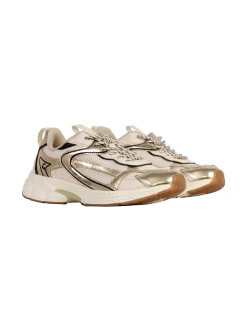 Le Temps des Cerises Mia – Low-Top-Sneaker mit Schnürung Gold
