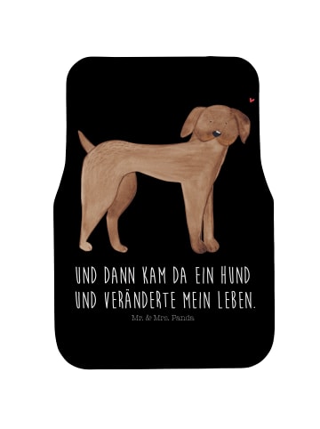 Auto-Fußmatte Hund Dogge mit Spruch in Schwarz