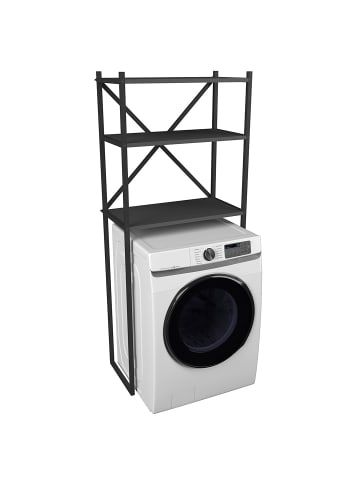 Kleiderschrank Insasi Waschmaschine Anthrazit 66 x 34 cm