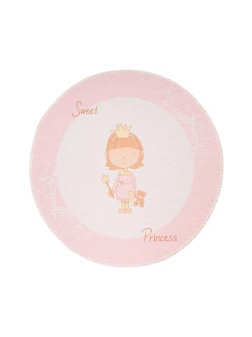 Flachgewebe Teppich Bambi 325 in Rosa