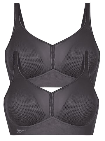 Sport BH mit Schale air control DeltaPad in anthrazit anthrazit
