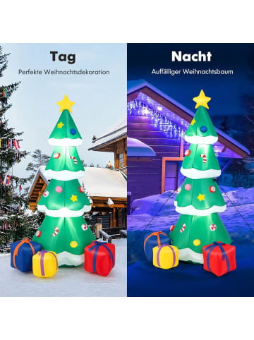 180cm aufblasbarer LED Weihnachtsbaum in Grün