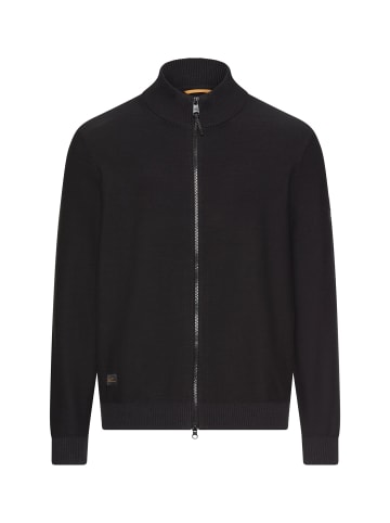 Strickjacke aus reiner Baumwolle in Asphalt