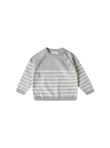 Gestreifter Pullover in grey
