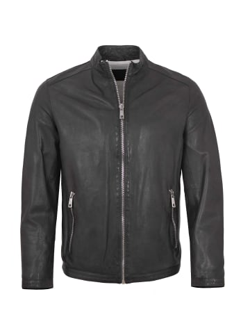 Lederjacke Lammnappa in Aschgrau