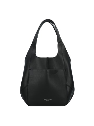 Schultertasche Leder 32 cm black