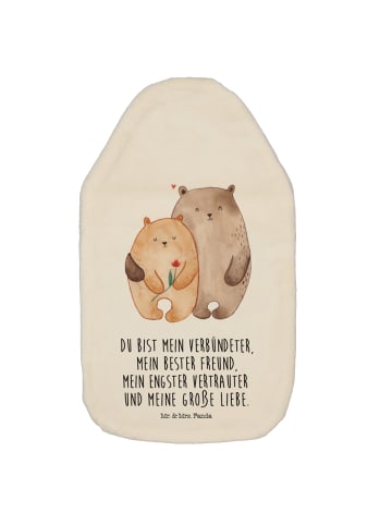 Wärmflasche Bären Liebe mit Spruch in Weiß