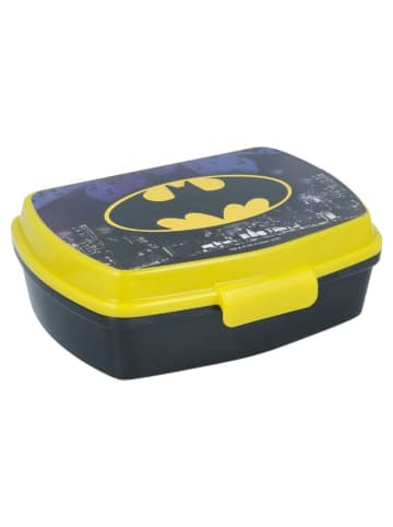 Batman Kinder Brotdose – Lunchbox Pausenbox Schulbrotbox in Schwarz