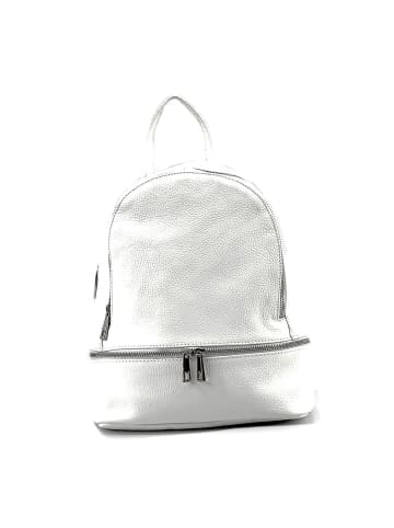Leder Cityrucksack Florence Rucksack weiß ca. 32cm