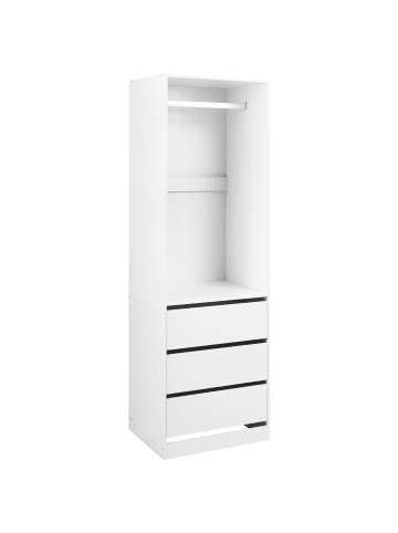 Kleiderschrank HAMILTON in Weiß - (W) 60 x (H) 185 x (L) 48 cm