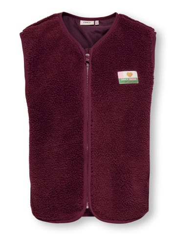 Teddyfell Weste in Cabernet