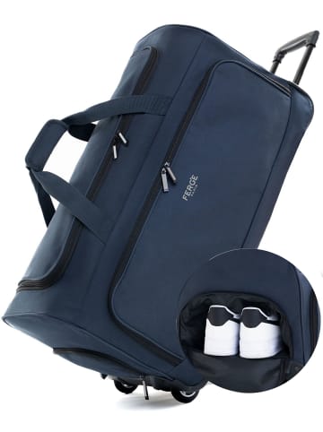Reisetasche mit Rollen wasserabweisend Reisetasche mit Rollen groß Paris in blau