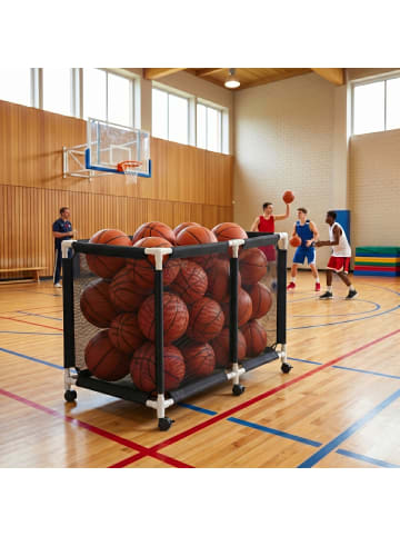Ballwagen in Schwarz - (B)160 x (H)85 x (T)78 cm