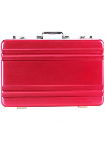 Visitenkartenetui Aluminium 10 cm rot